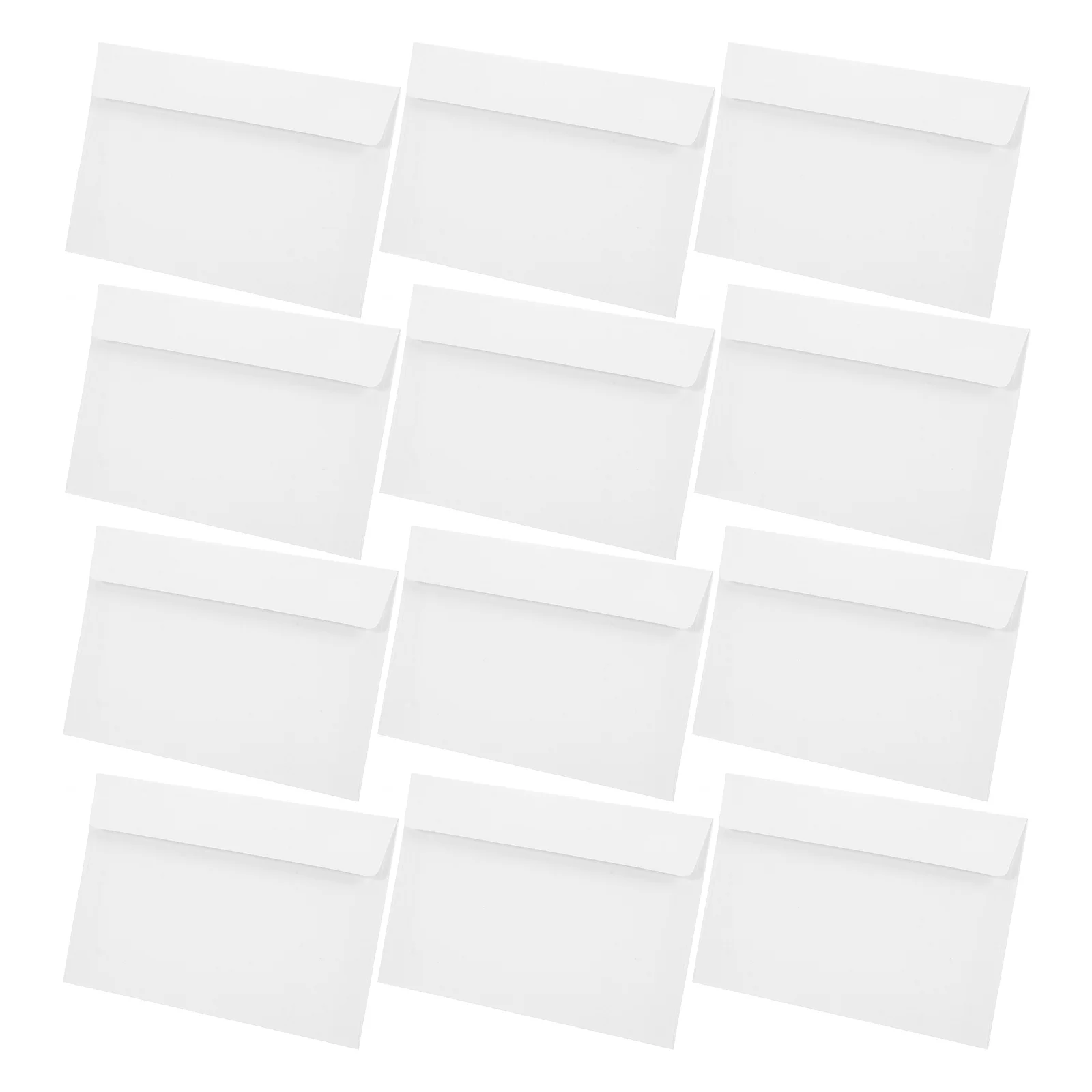 50개 크라프트 봉투 두꺼운 자가 접착 갈색 종이 카드 봉투 결혼식 아기 샤워 초대장 인사 카드용