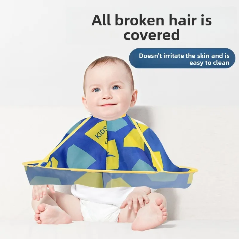 Baby Haircut Cape for Home Use, Waterproof & Hair-Catching Apron, Essential Grooming Tool for Toddlers & Infants.