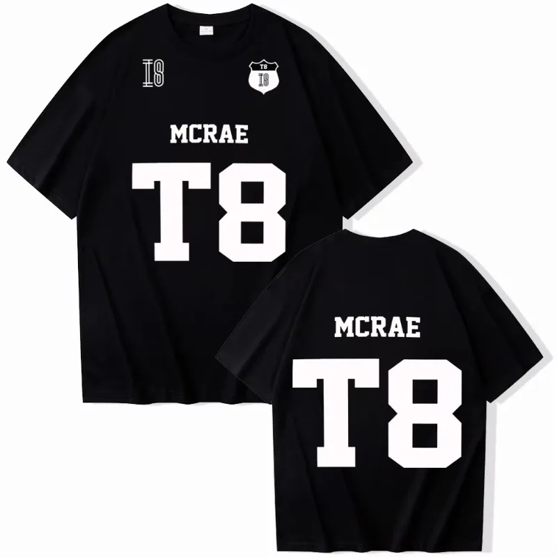 

Tate McRae T8 T-shirt Man Women Harajuku O-neck Summer Casual Cotton Shirt Fans Gift Oversize Clothing Short Sleeve Tees T-Shirt