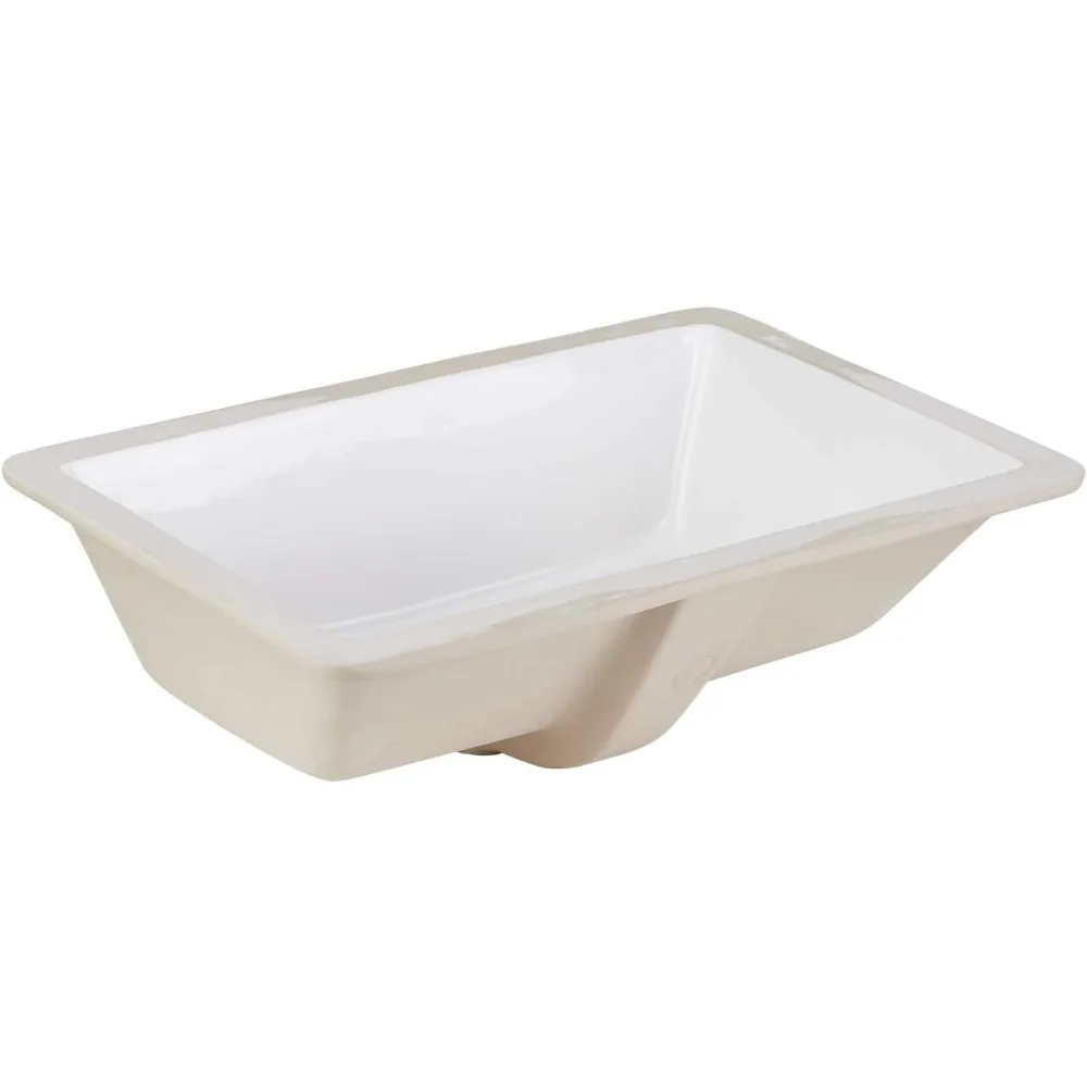 الأجهزة 447963 Sawgrass 21 حوض الحمام السفلي الصيني الزجاجي - أبيض