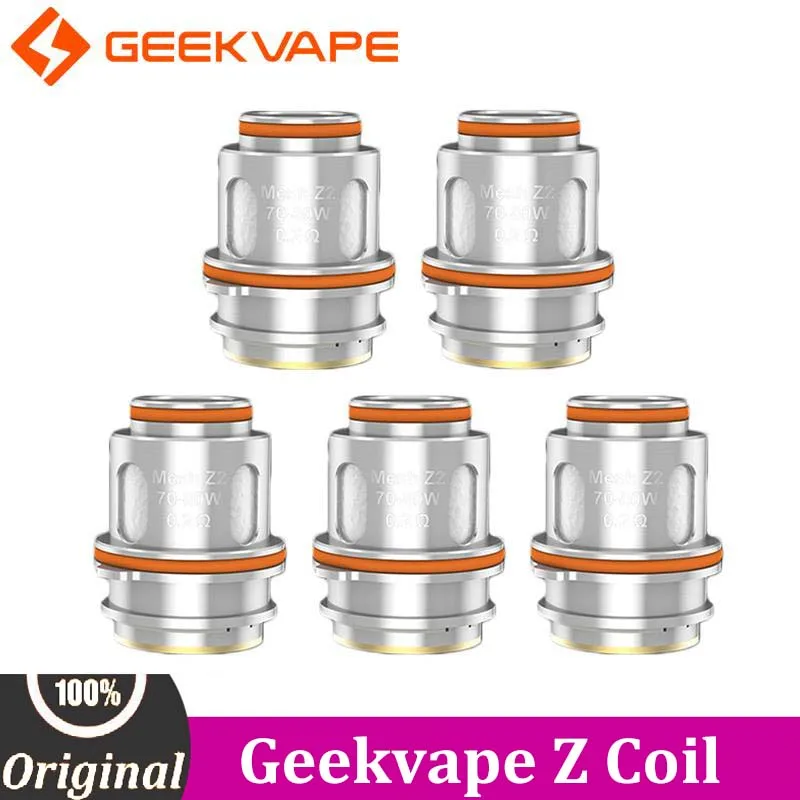 5Pcs/Lot Original Geekvape Z Coil Z0.15 0.15ohm Z0.25 Dual 0.25ohm For E Cigarette Z Subohm 2021 Tank Aegis Legend 2 L200 Kit