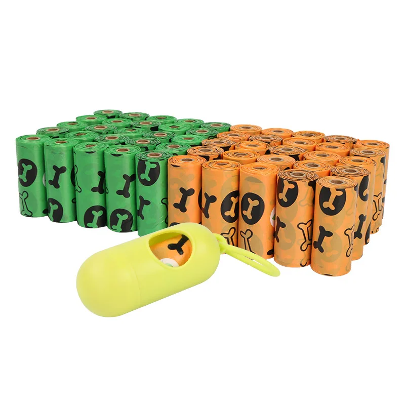 60 Rolls Biodegradable Dog Poop Bags With Fragrance Eco-friendly Leak-Proof Strong Pet Waste Outdoor Home Clean Garbage Bag