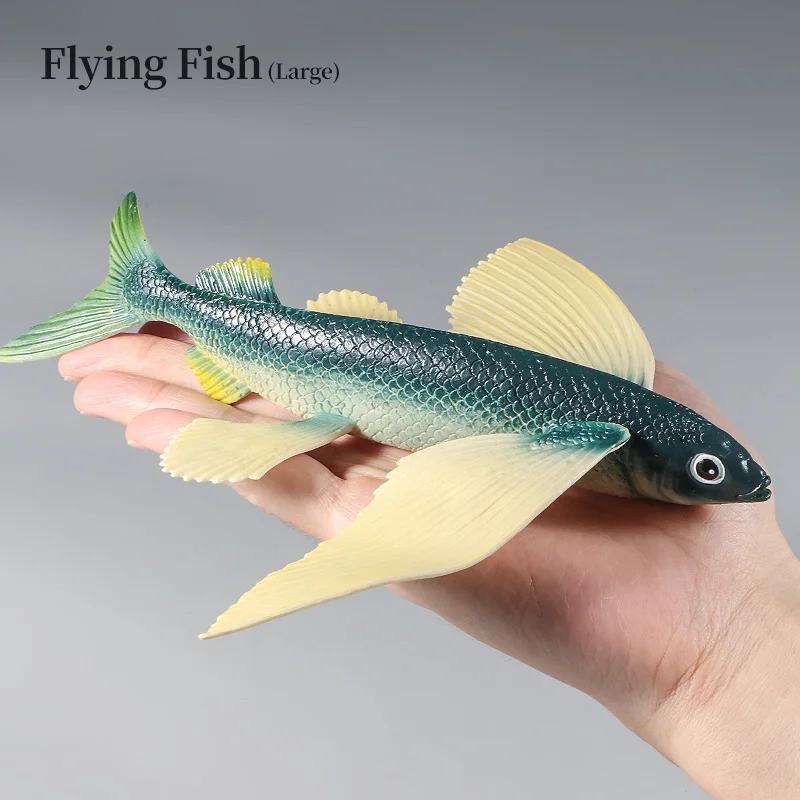Ocean Marine Animal Underwater World Flying Fish Set Actiefiguren - Sea Life Educatief speelgoed voor kinderen PVC-model