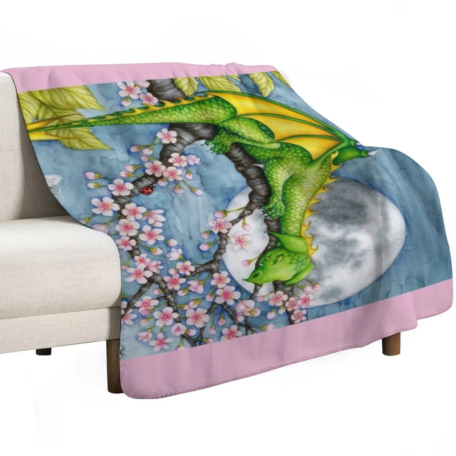 Sleeping Dragon Throw Blanket Luxury Brand Plaid Travel Baby Extra Large Throw Plaid on the sofa Blankets