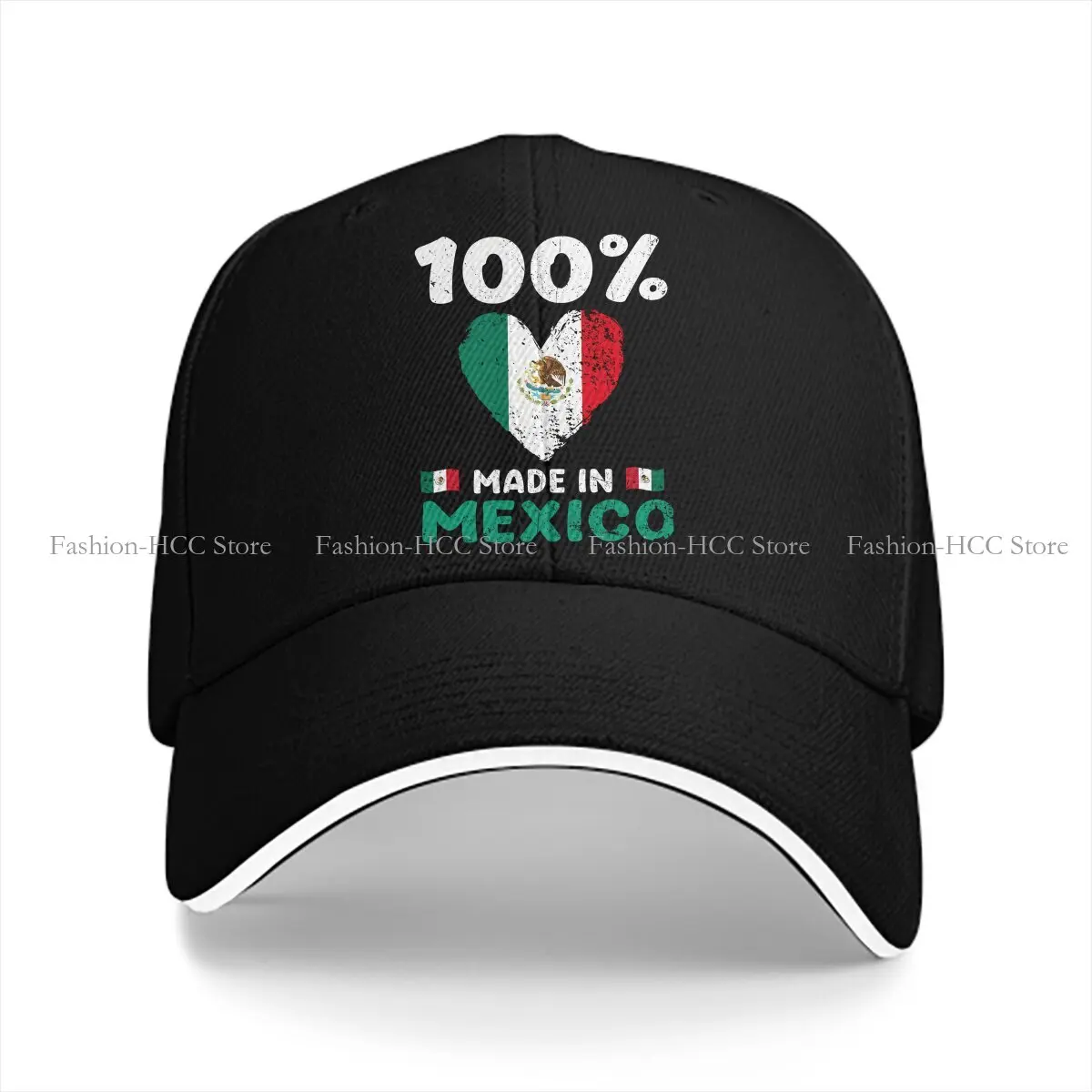 100 Percent Baseball Cap Men Hats Women Visor Protection Snapback Mexican Flag Caps