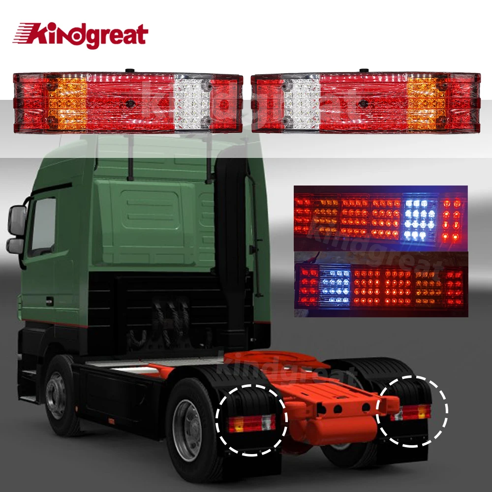 

1PCS LED 24V Truck Tail Light 0015406270 0015406370 Trailer Rear Lamp For Mercedes-Benz Actros MP1 MP2 MP3 MP4