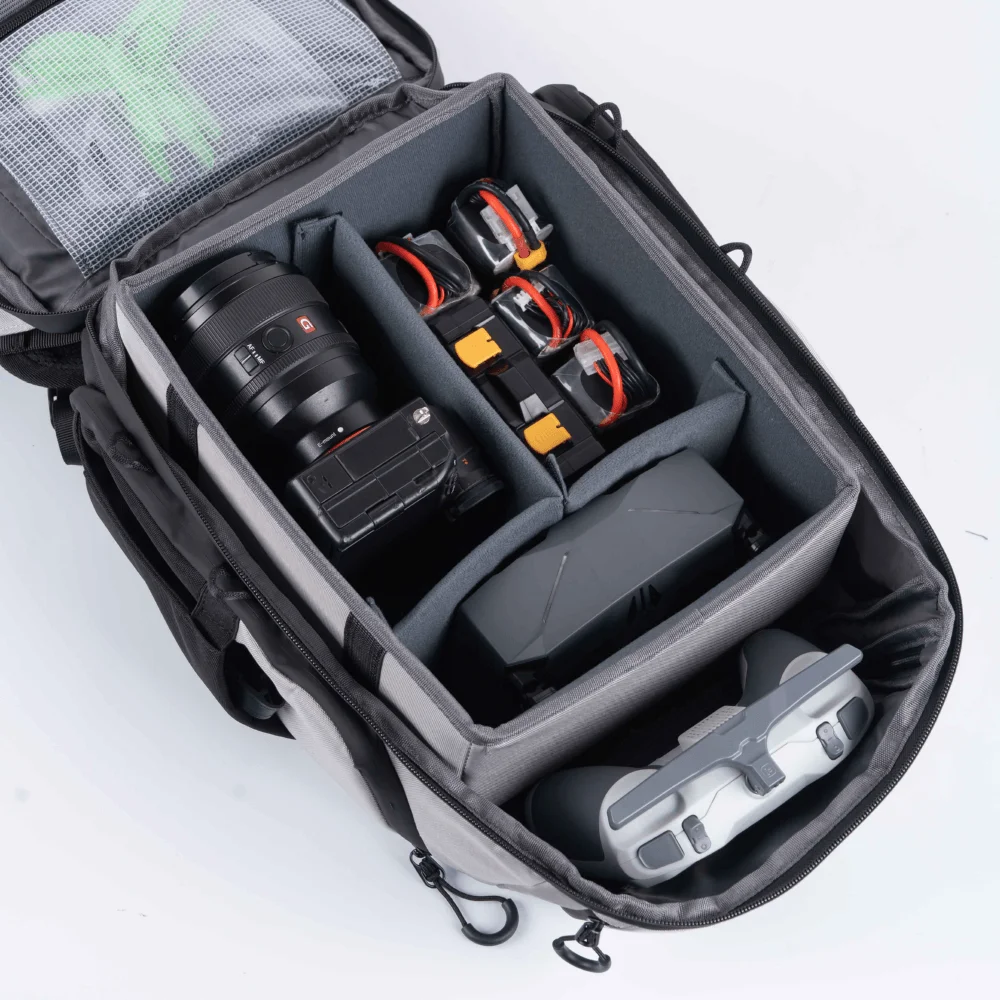Water Resistant Polyester FPV Backpack Keeper Mini by iFlight, TPU Sealed Zipper, 27x18x43CM Large Capacity