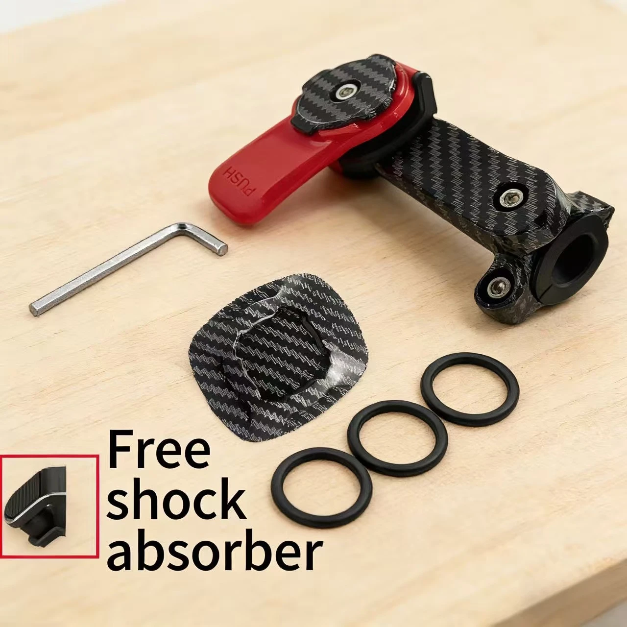 

Сверхмощное крепление для телефона на мотоцикле и велосипеде — подставка для защиты от сотрясений на руле, подходящая для смартфонов 4,5-7,0 дюйма.