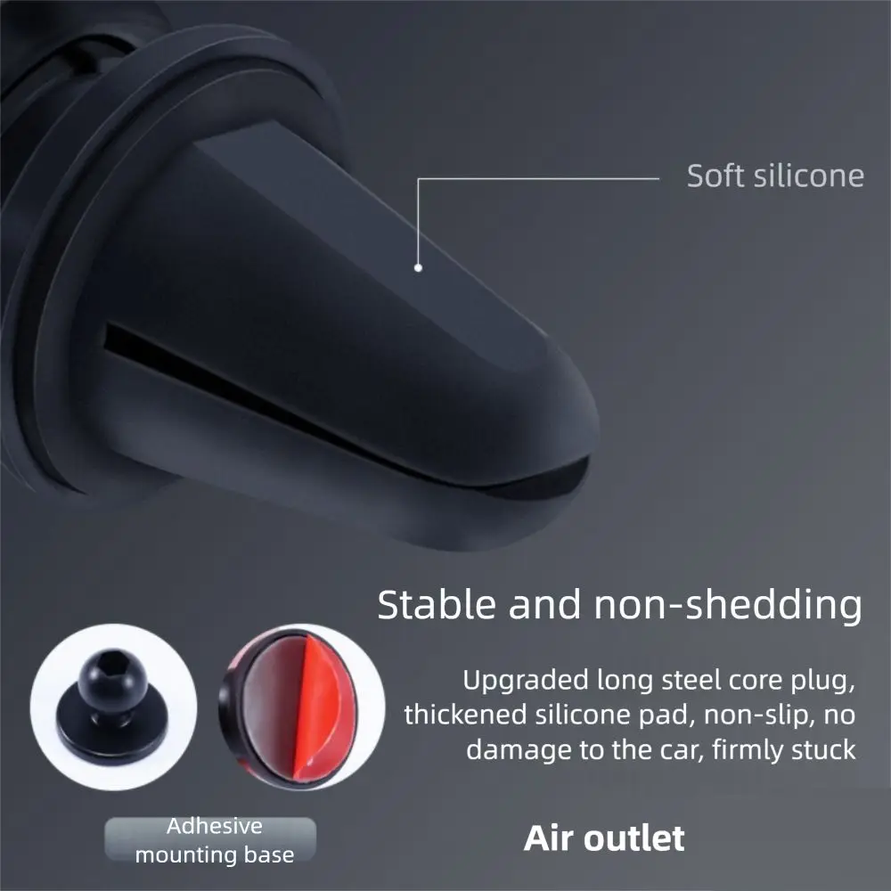 Support de téléphone de voiture à gravité réglable Support de téléphone universel pour grille d'aération de voiture Support de téléphone portable mains libres Stable