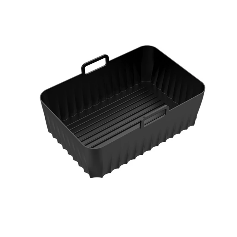 ABGR-2PCS Forros de Silicone para Fritadeira de Ar para Ninjia DZ071 DZ550 Fritadeira de Ar Dupla Reutilizável Antiaderente Acessórios para Cesta de Fritadeira de Ar