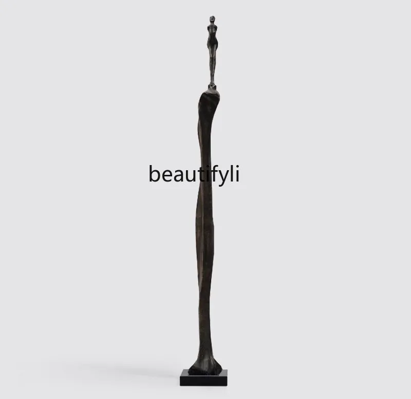 

Welcome sculpture figure artwork model room decorative cabinet abstract floor entrance ornament