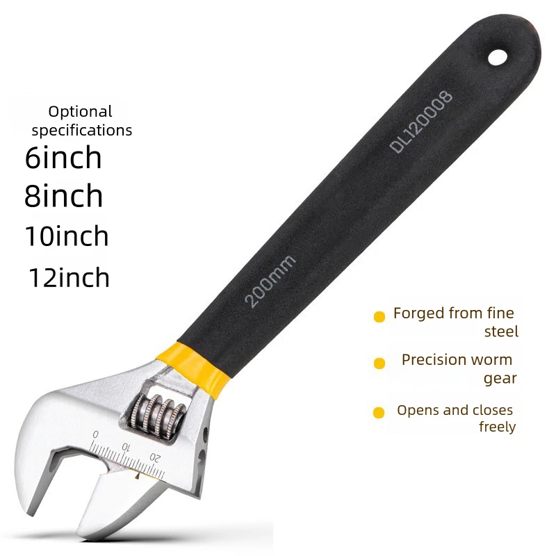 6-8-10-12-inch-universal-spanner-anti-slip-rubber-grip-adjustable-wrench-for-car-repair-plumbing-industrial-maintenance