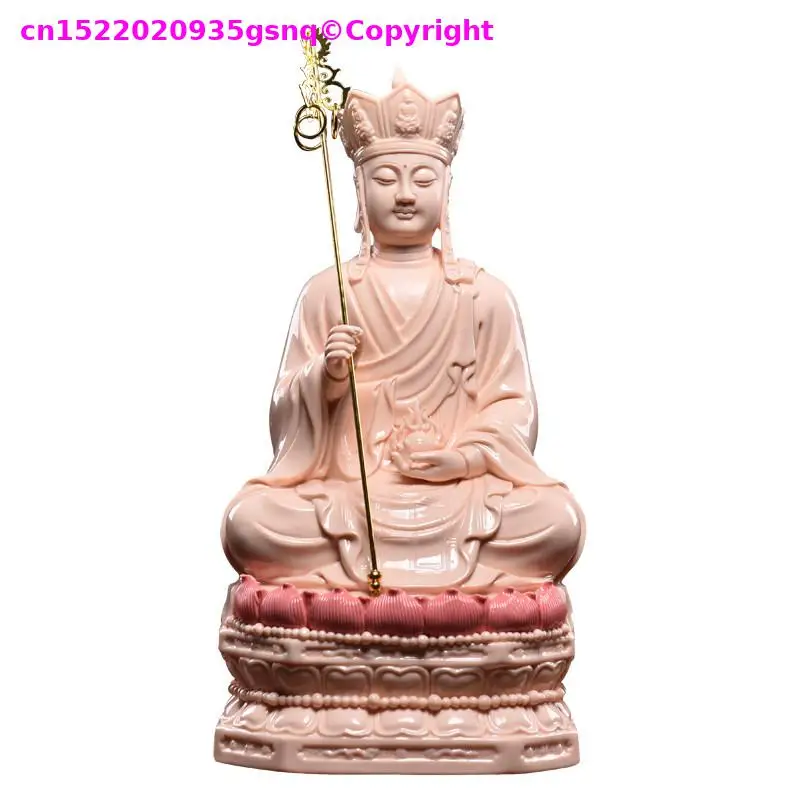 28,35, TOP Fine china PUSA ceramic Buddha statue of DI ZANG Family Buddhist shrine enshrine Jiuhua Mountain Ksitigarbha PUSA