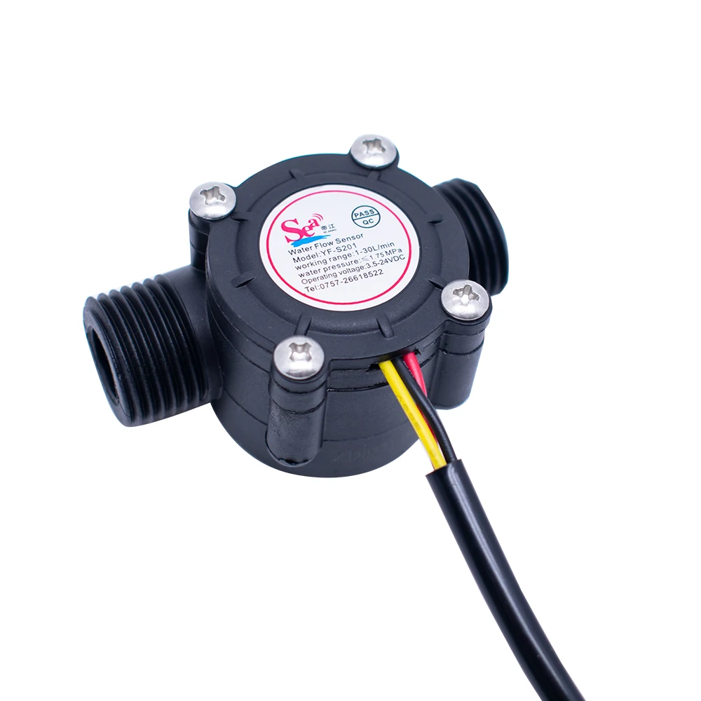 Water Flow Sensor Flowmeter Hall Flow Sensor Water Control 1-30L/min