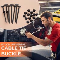 20/50/100PC Nylon Universal Cable Tie Buckle Multipurpose Self-Locking Nylon Buckle Heavy Duty Nylon Zip Ties Cable Tie Retainer