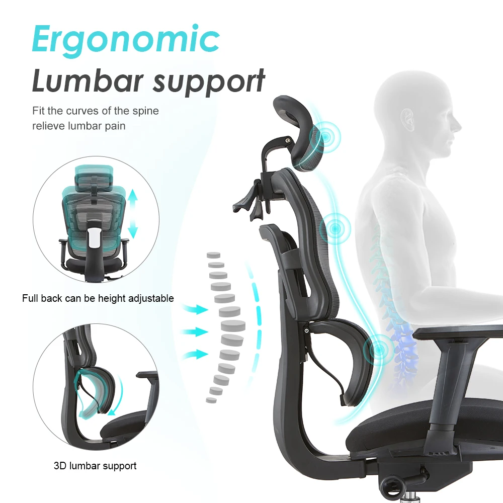 جديد الحديثة رفع كرسي الكمبيوتر شبكة النسيج هايت الظهر قطب تصميم مريح Oficina كرسي مكتب الموظفين