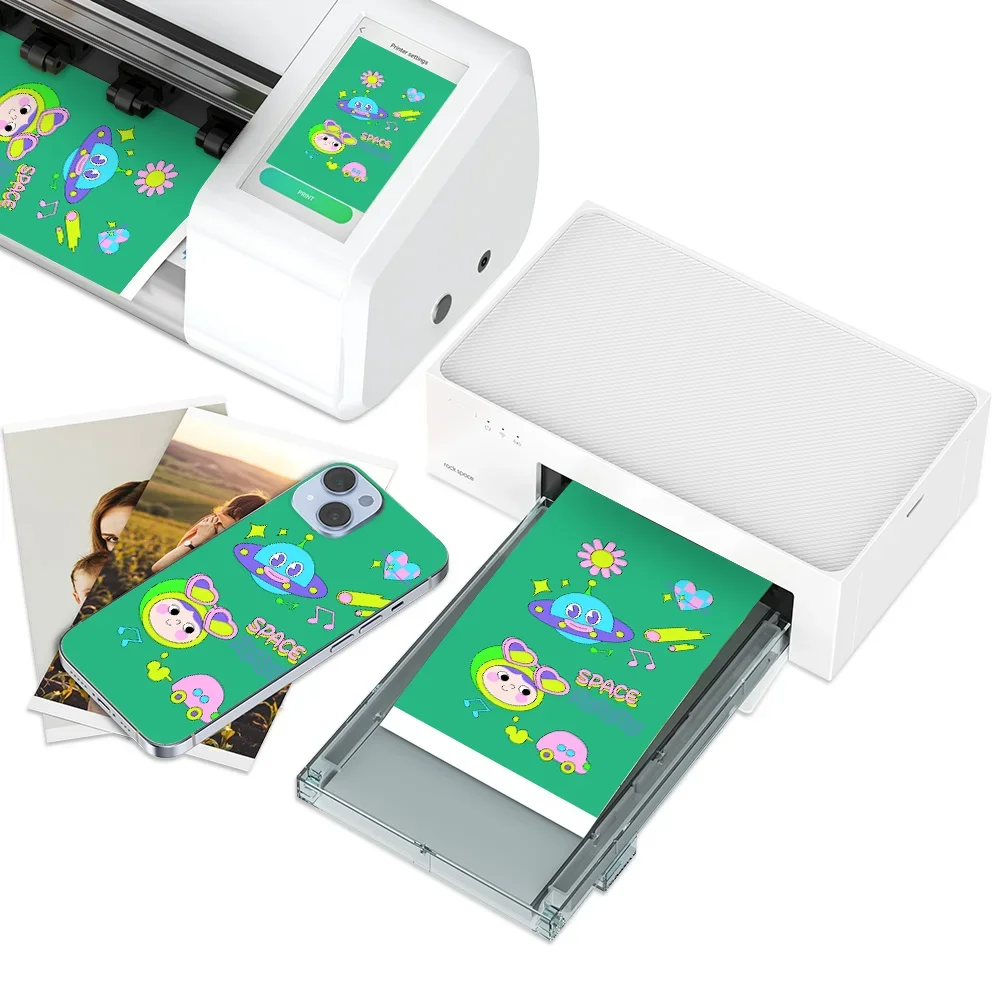 Thermal Mobile Phone Film Mini Printer Mobile Back Skin Mini Printer Compact Color Printer For Cutting Machine