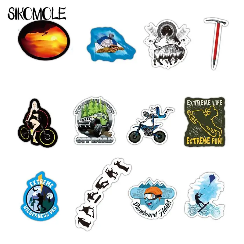 10/30/50PCS Dessin Animé De Surf Extérieure Autocollants Sport Tropical Plage Surf BRICOLAGE Planche De Surf Skateboard Graffiti Autocollant F5