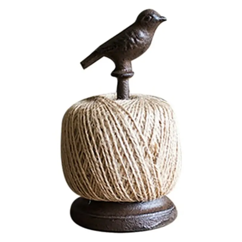 

BHBD-Rope Frame Cast Iron, Bird Sewing Machine Decoration, Vintage Trinkets For Garden, Courtyard, Balcony Cast Iron Spool