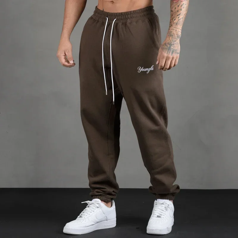 2024 NEW Embroidery sports long pants Men Fitness Sweatpants Gym Running Training Pants men Jogger cotton Trousers sportswear