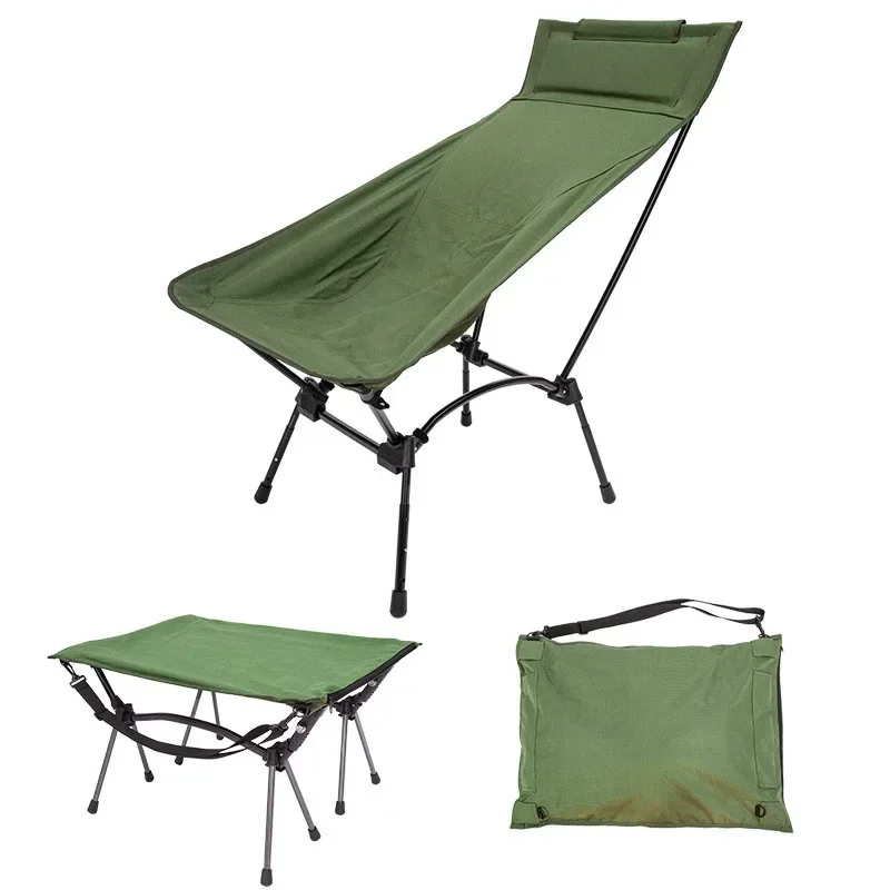 Top Grade Oversized Camp Chair Folding Outdoor Camping Chair Heavy Duty Folding Garden Sleep Beach Fishing Chair