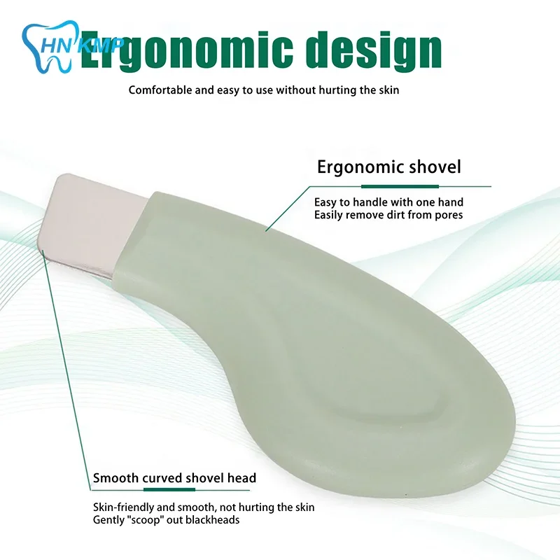 Espátula para limpieza profunda de la piel, herramienta profesional para eliminar espinillas, raspador facial para hombres y mujeres, herramienta de belleza, 1 Uds.