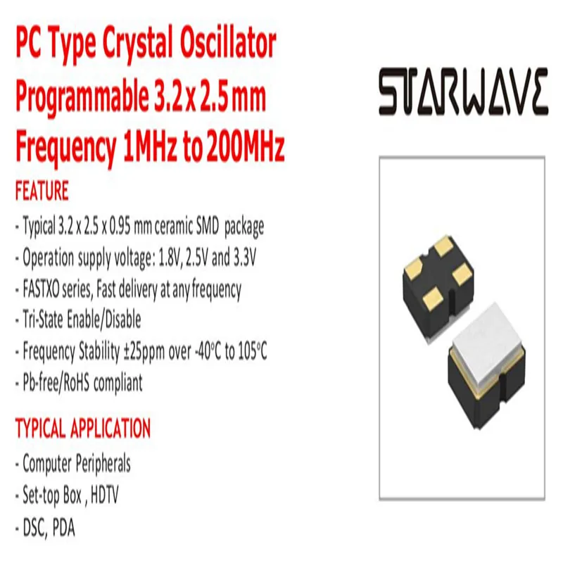20pcs/lot SWPCBV25EF 2.5V 3.3V 1.8V 3225 16.9344M 16.9344MHZ chips Electronic new