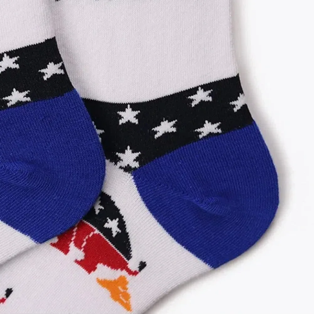 New President Donald Trump Trump Socks America Great Again National Flag Women Socks Cotton Medium Tube Socks