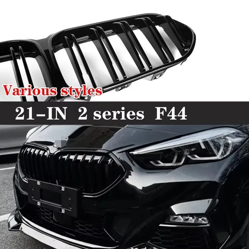 

Для BMW 2 серии F44 220i 230i 240i: решетка радиатора (ноздри) глянцевая черная, из АБС-пластика, в стиле M, для переднего бампера, декоративная, автомобильная
