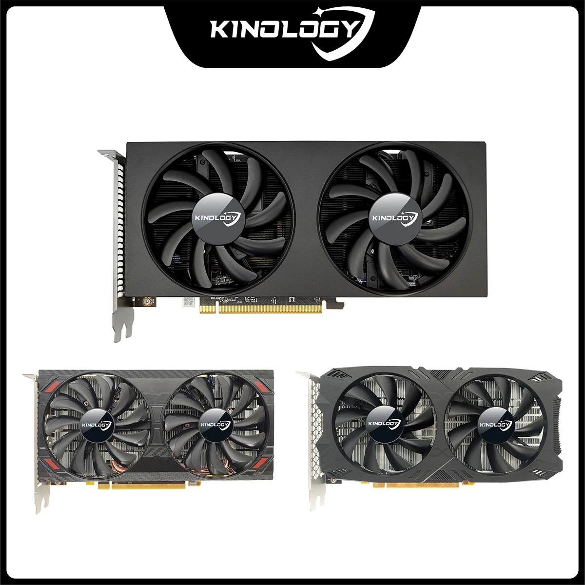 Kinology-tarjeta gráfica RX 5700XT de 8GB, GPU GDDR6, 256 bits, 8 pines 6 pines 7nm, DP x 3, HDMI x 1, tarjeta de vídeo compatible con CPU de