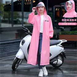 Fashion raincoat Long full body rainproof single cute coat Women's electric battery car Bicycle Adult poncho Split raincoat