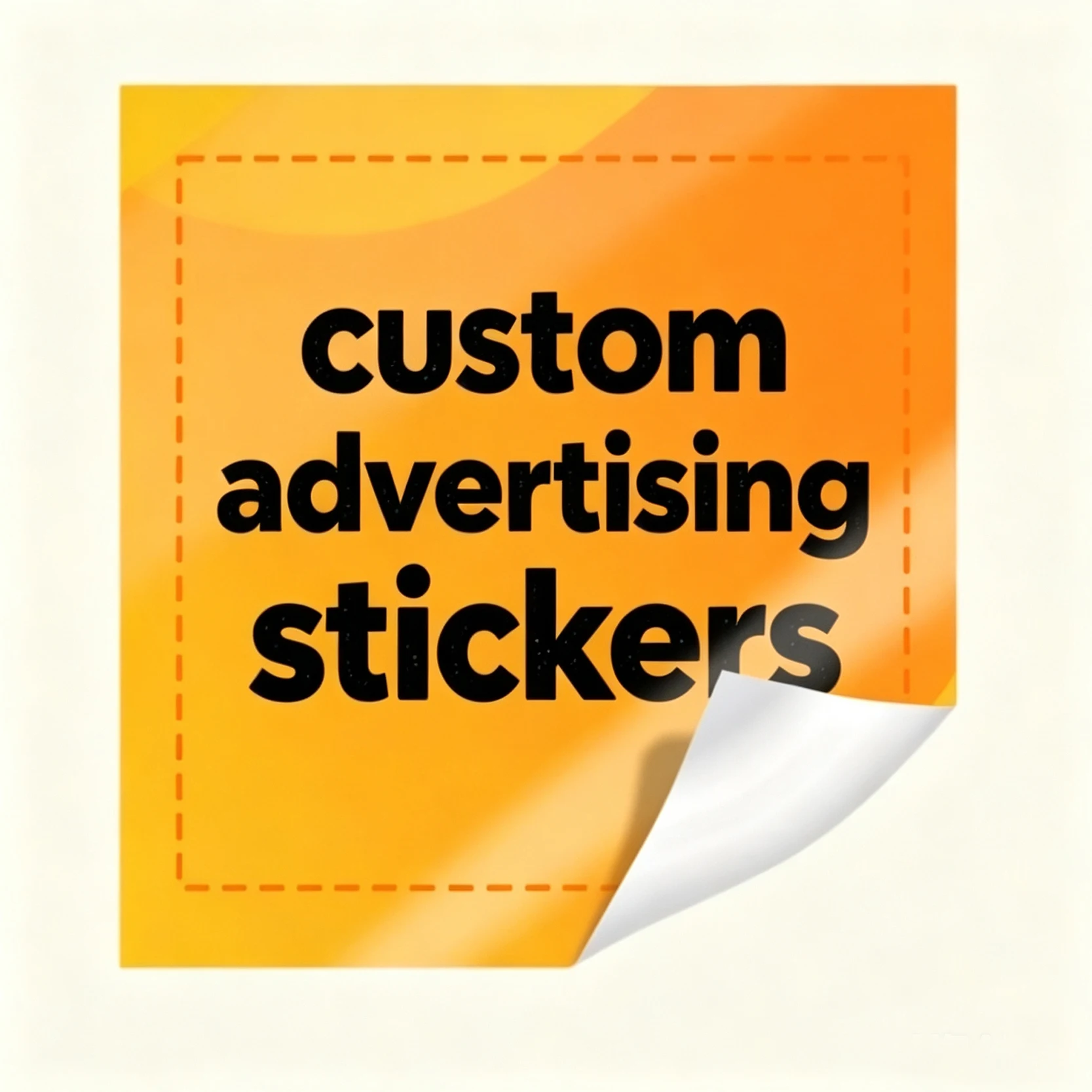 Custom  Advertising Stickers for Stores Cafes Restaurants Durable Vinyl Decals for Brand Marketing & Commercial Promotionkers