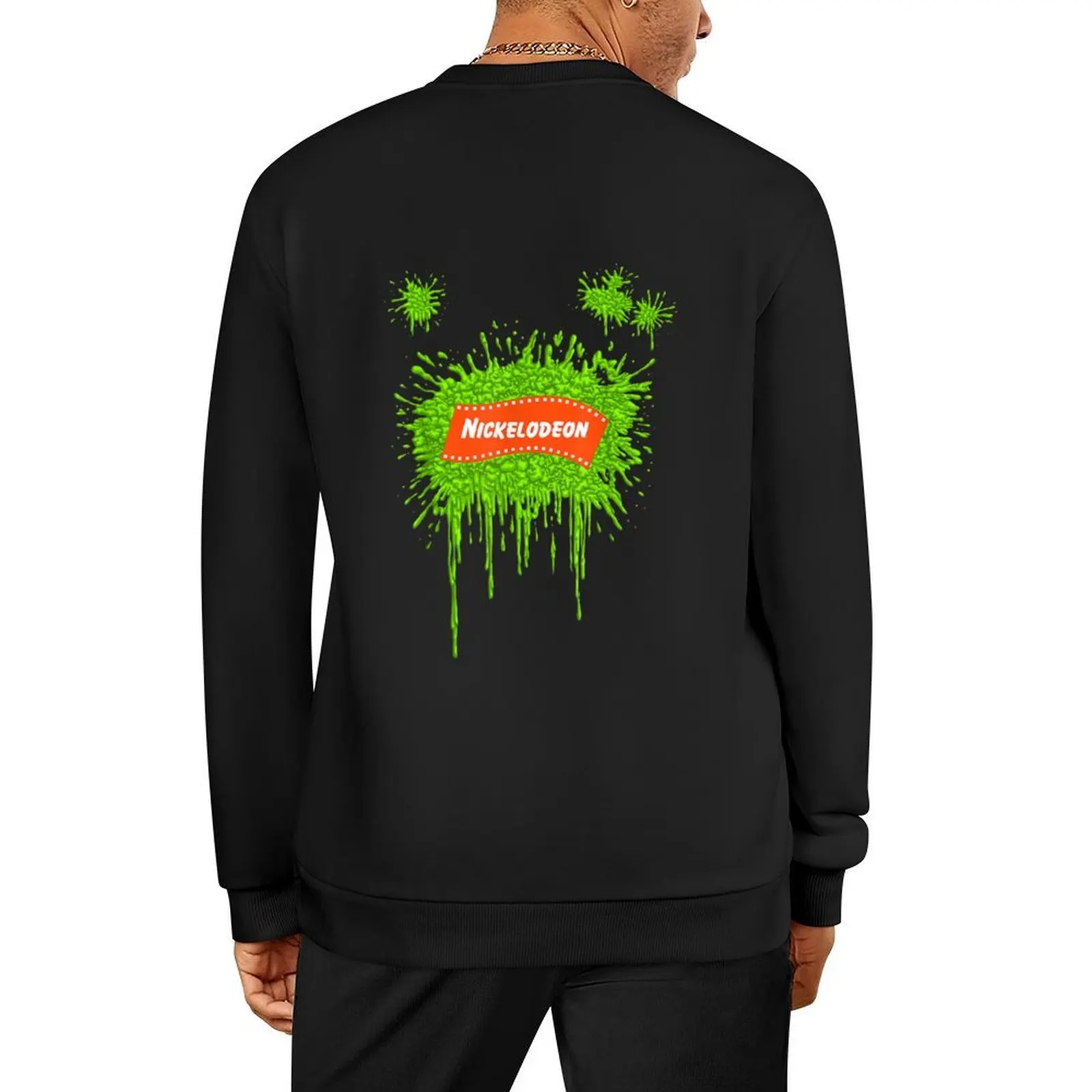 

Nickelodeon Slime Splat Pullover clothes for men mens clothes men clothing korean clothes oversize sweatshirt