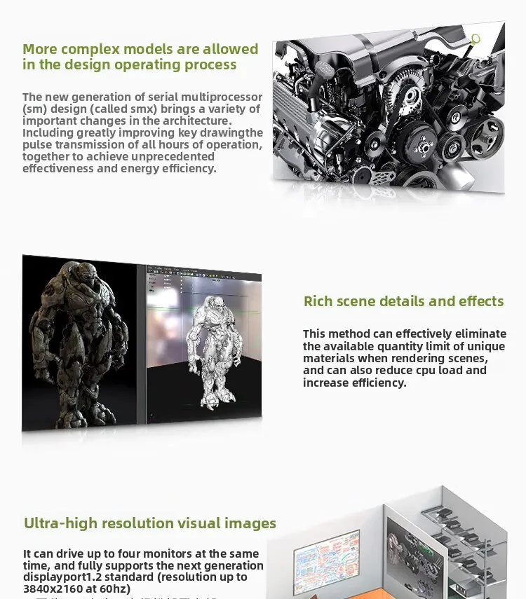 Für LEADTEK-Grafikkarte NVIDIA Quadro P6000 24G 3D-Modellierungsrender
