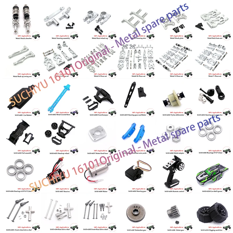 Montaje De Dirección Metal Para SCY 16101,16102,16103,16106, 16201, JJRC Q130 1/16, Piezas Actualización De Coche RC, Accesorios