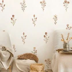 Flowers Wall Stickers for Bedroom Living Decor Wall Decals Girls Room Decorative Wall Stickers Baby Nursery Room Kids Room