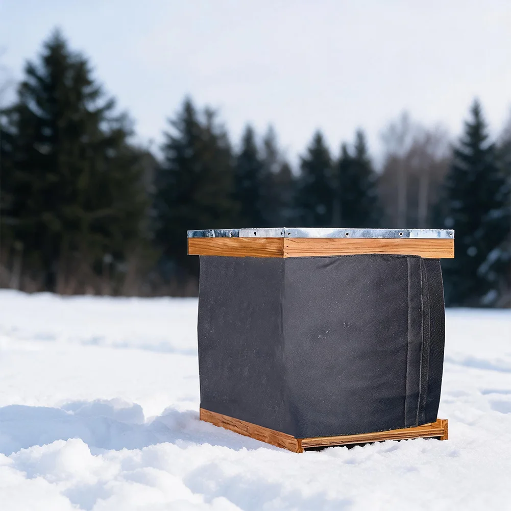 Thermal Beehive Cover 600D Oxford Fabric with Aluminum Foil Inner Layer Pearl Cotton for Winter Hive Temperature Support