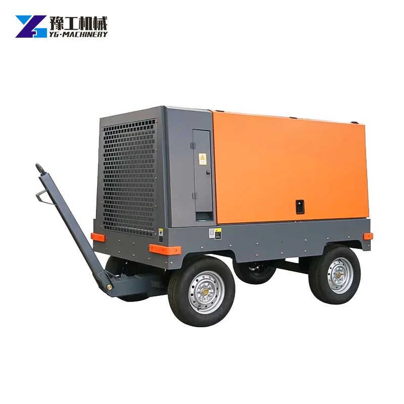 Air Compressor Portable Industrial Compressors Machine Air Compressor 100 Liter Portable for Civil Water Well Drilling