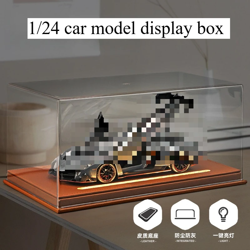 1:24 alloy car model collection display box with light (only the box is sold and does not include the displayed car)