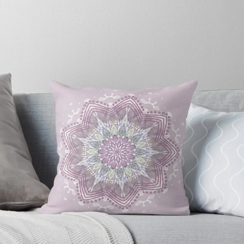 

Lavender Mandala Swirl Throw Pillow Christmas Throw Pillows Covers pillow cover luxury pillow