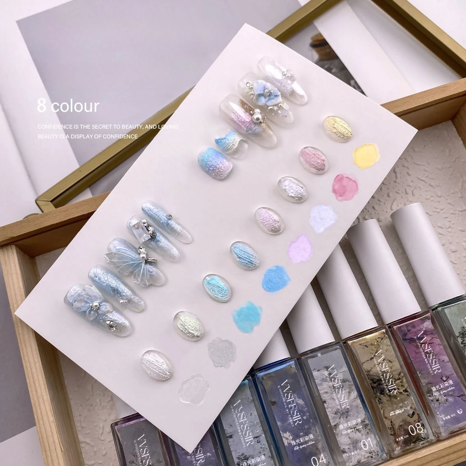 9 Colors Ink Blooming Gel Polish Smoke Effect Gradient Nails Design Natural Air Dry Blooming Nail Art Gel Varnishes For Manicure