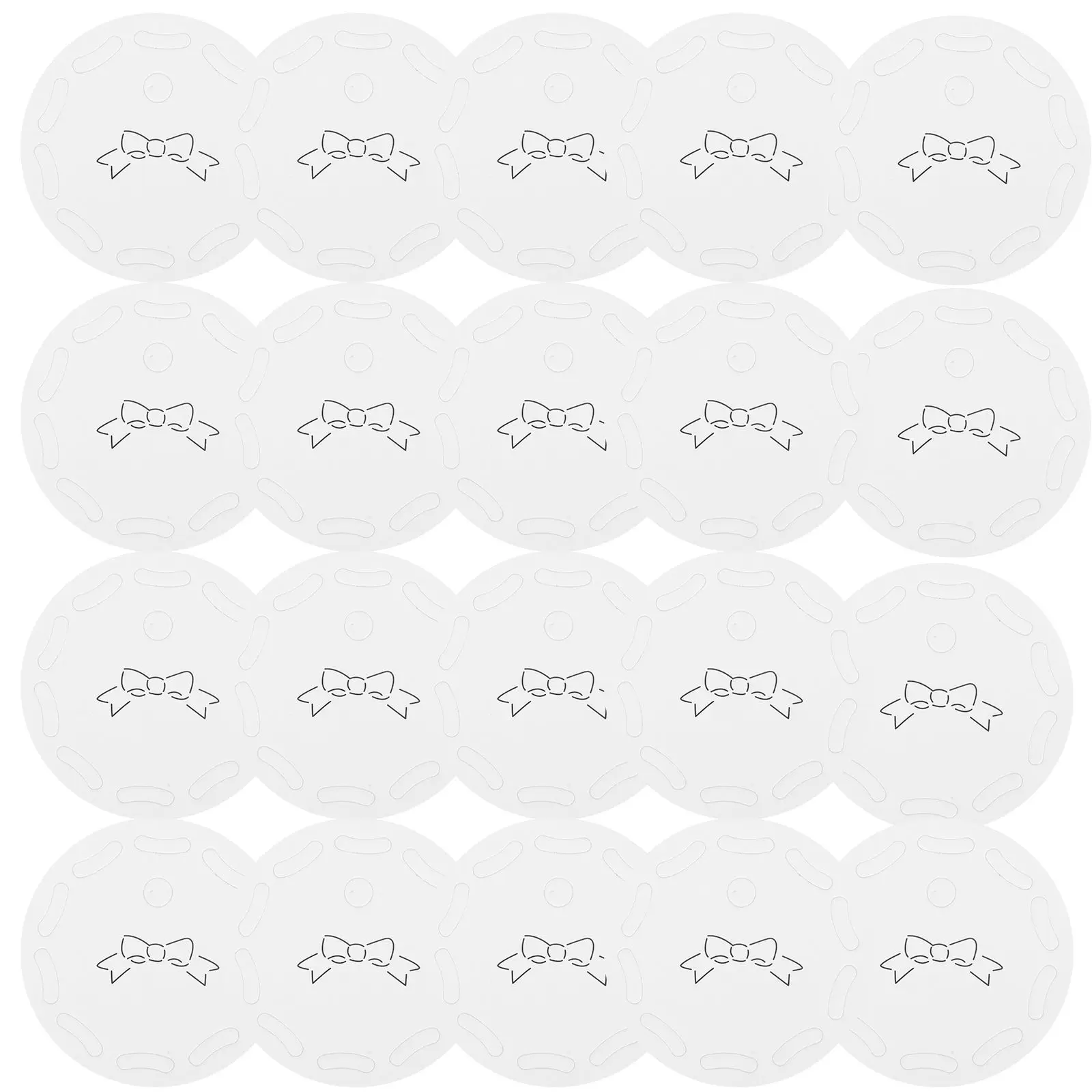 

100 Sheets Earrings Hair Accessories Cardboard Jewelry Barrettes Display Paper Cards Round Bow Holder