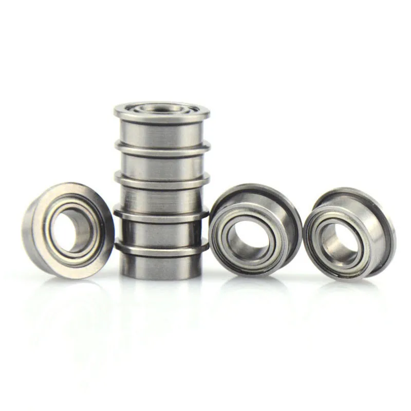 100pcs Flanged ball bearing LF-730ZZ 3*7*3  F683ZZ miniature shielded flange deep groove  ball bearings F683 F683Z 3x7x3 mm