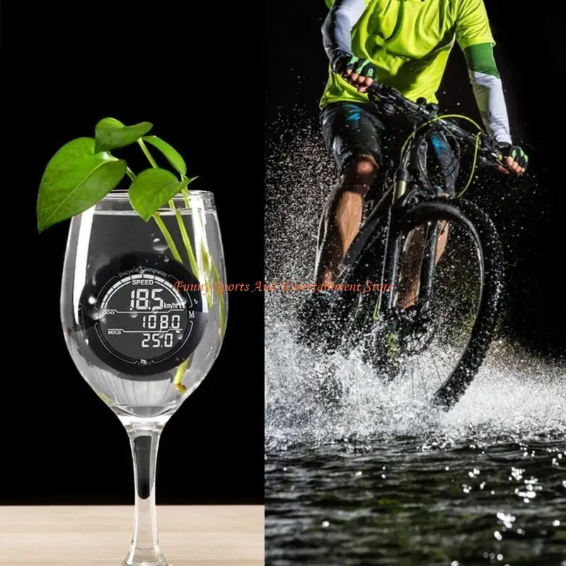 

C4DE беспроводной велосипедный компьютер с большим экраном, водонепроницаемые велосипедные спидометры, одометры, велосипедный