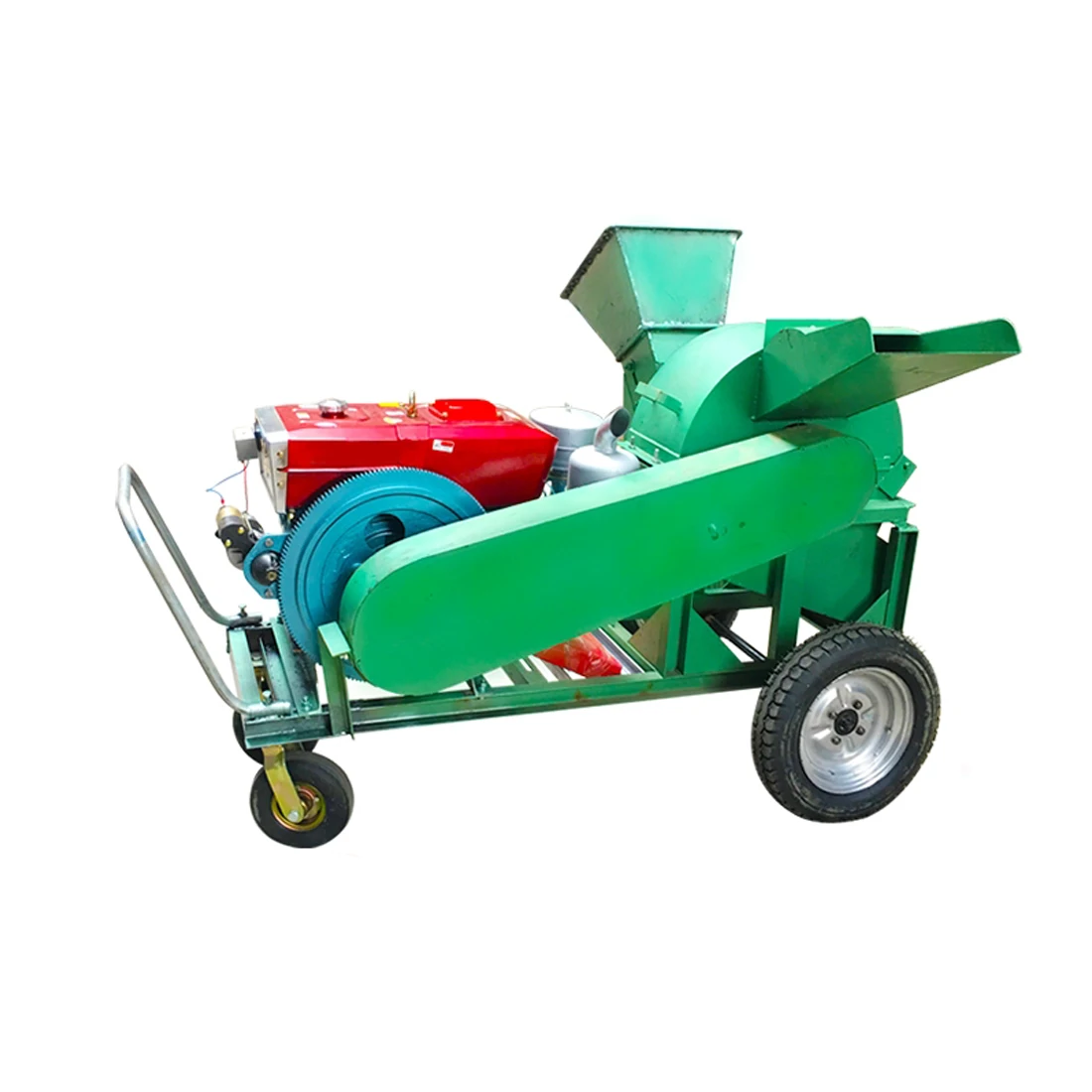 Double-Port Wood Chipper Shredder Machine Universal Waste Wooden/15KW Branch Sawdust Pulverize Equipment Crusher Single machine