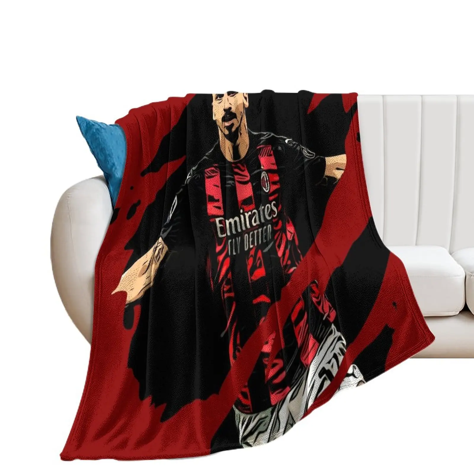 

Zlatan Ibrahimovic Ac Milan Throw Blanket Summer Single Decorative Sofa Blankets