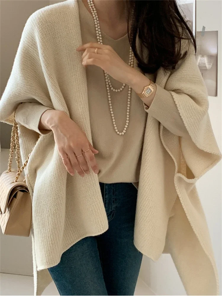 Winter Women Sweater Knitted Vest Oversize Girls Sweater Woman Cashmere Tops Sleeveless Tank Pullover Fall Maxi Vintage Y2k