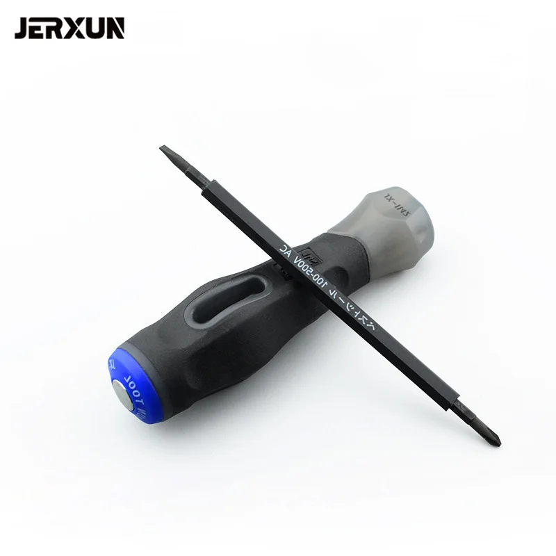 JERXUN Electricity Test Screwdriver Test Pencil Electric Tester Dual Purpose Phillips Slotted Magnetic Screw Driver Hand Tools