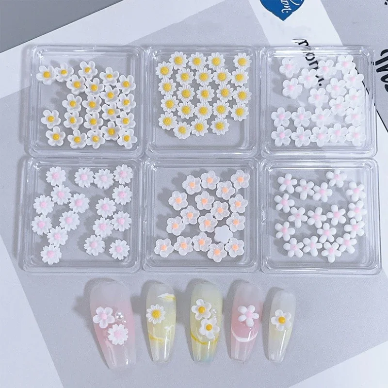 Fascino per unghie con fiocco 3D Accessori per decorazioni floreali per nail art Petali colorati misti Confezione di materiali per manicure fai-da-te Accessori per gioielli
