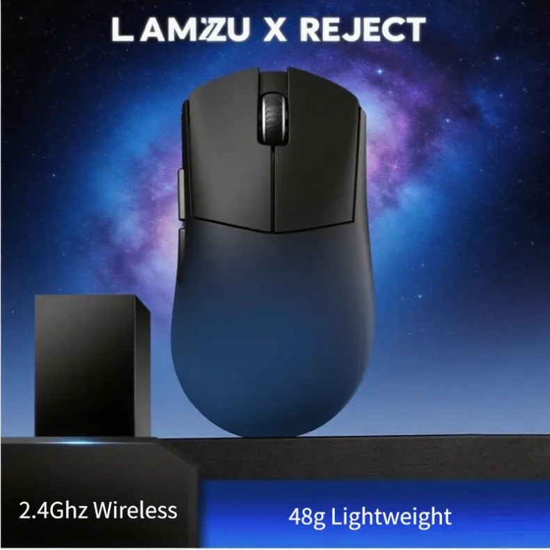 

LAMZU PARO&REJECT Limited Collaboration Ultra-48g Lightweight Paw3950 Sensor 8KHz Gaming Mouse Dual-Mode Wireless Mouse